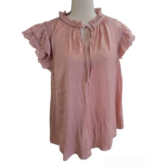 NWT Adyson Parker in pink blush size 1X blouse - Picture 2 of 6